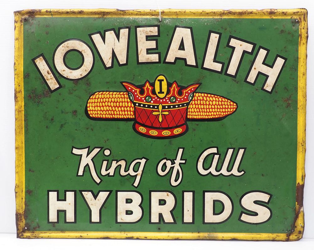 Lot 733: Iowealth, King of All Hybrids sign