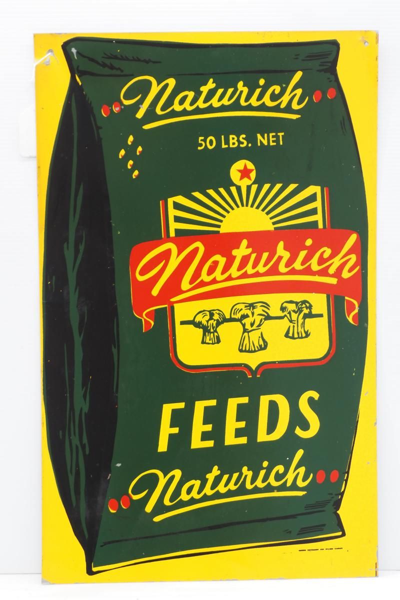 Lot 738: Naturich Feeds sign