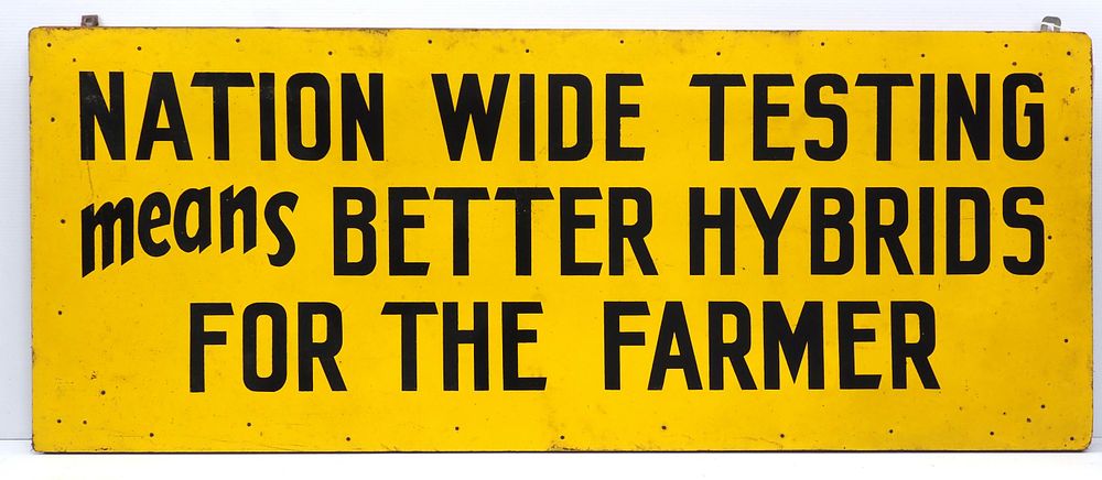 Lot 762: Nation Wide Testing sign