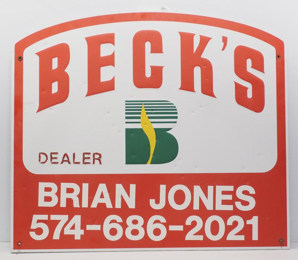 Lot 764: Beck's Dealer sign