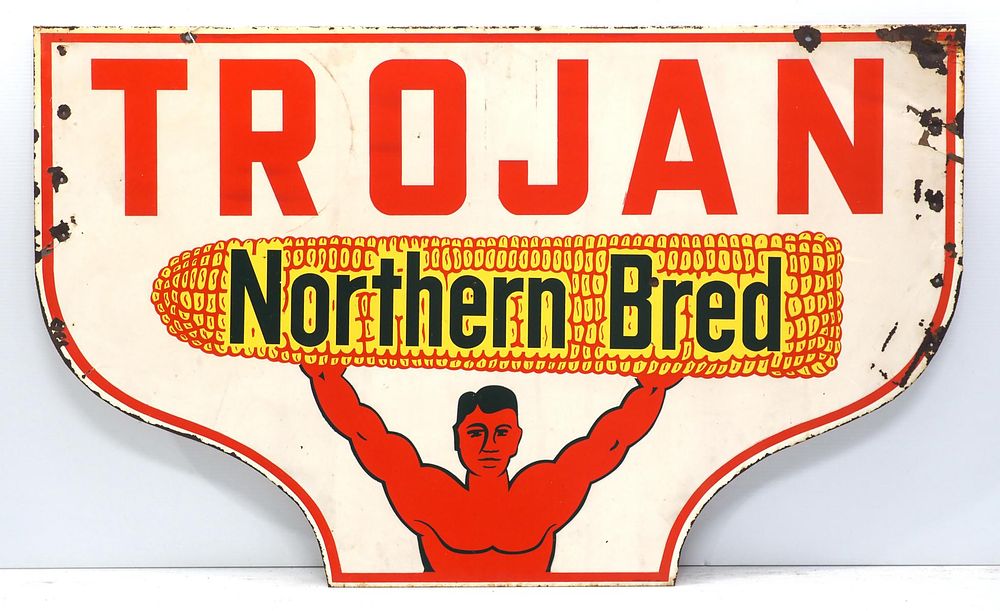 Lot 788: Trojan Northern Bred sign