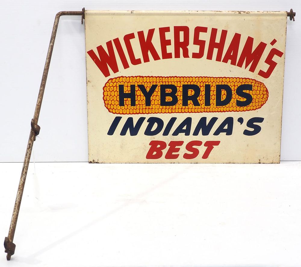 Lot 875: Wickersham's Hybrids Indiana's Best sign