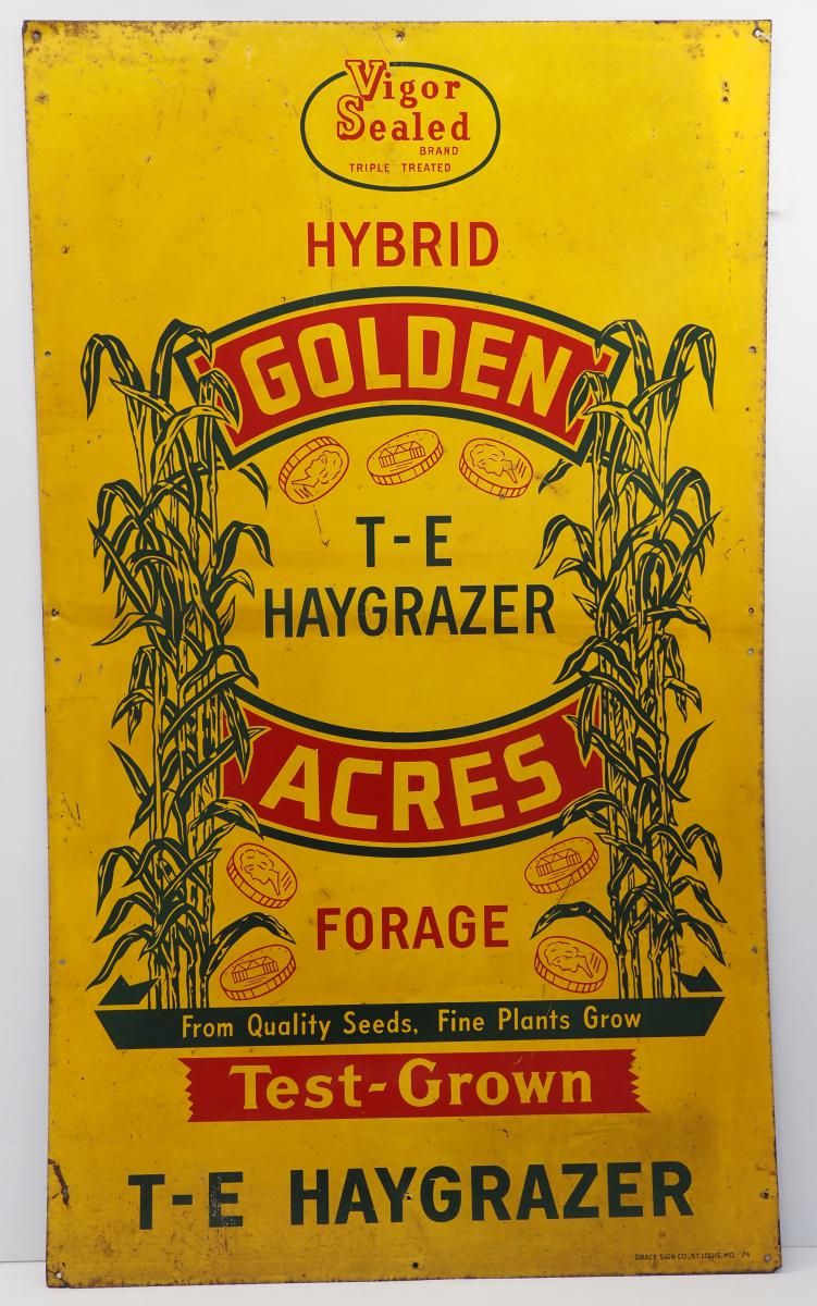 Lot 885: Golden Acres Hybrid Forage, E-E Haygrazer sign