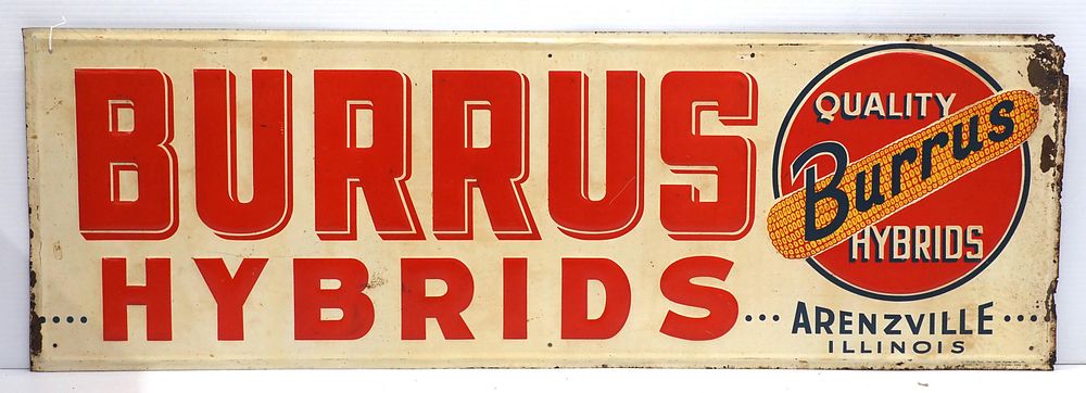 Lot 891: Burrus Hybrids sign