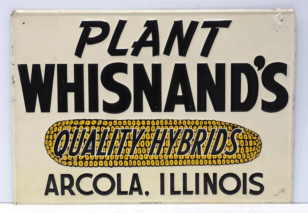 Lot 918: Plant Whisnand's Quality Hybrids sign