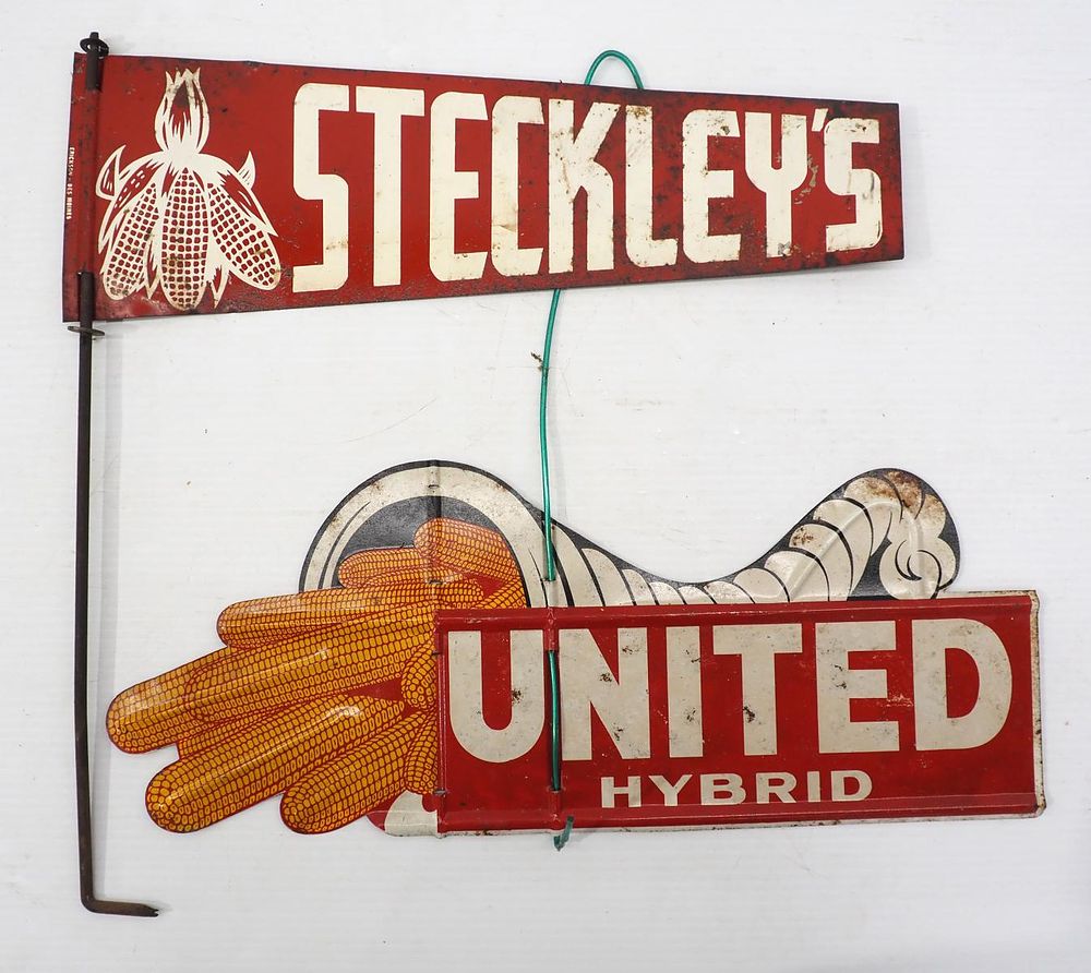 Lot 921: (2) Fence spinner signs