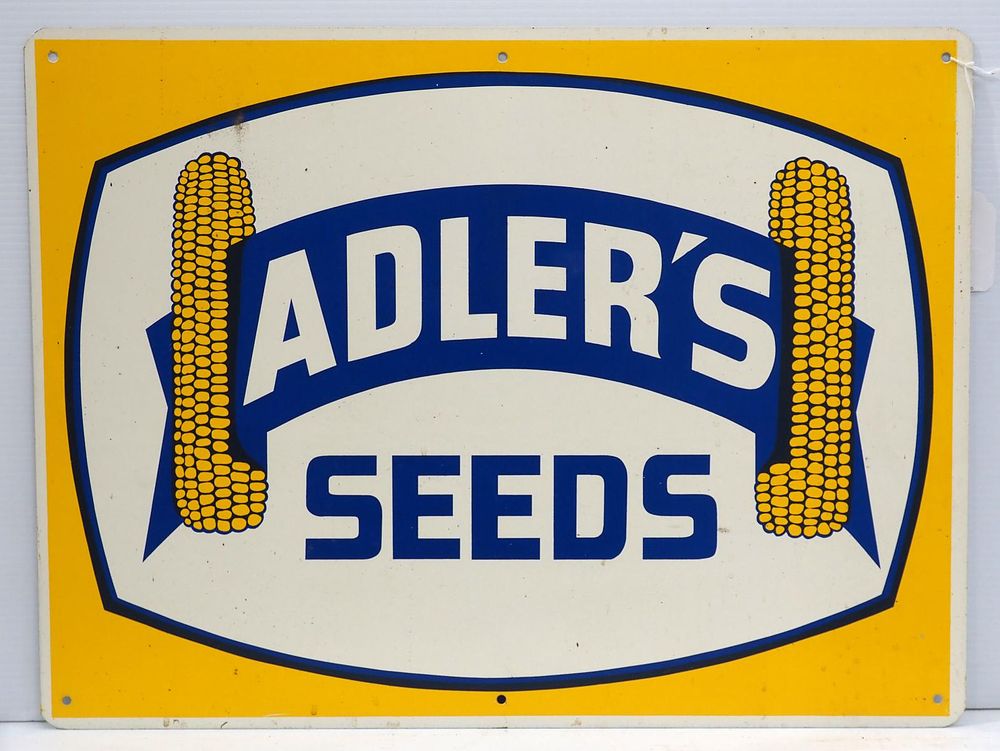 Lot 935: Adler's Seeds sign