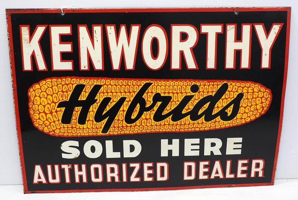 Lot 952: Kenworthy Hybrids Sold Here Dealer sign