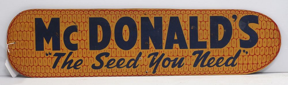 Lot 978: McDonald's "The Seed You Need" sign