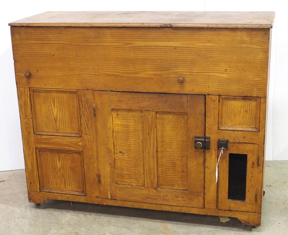 Lot 1191: Early sideboard food warmer on wheels