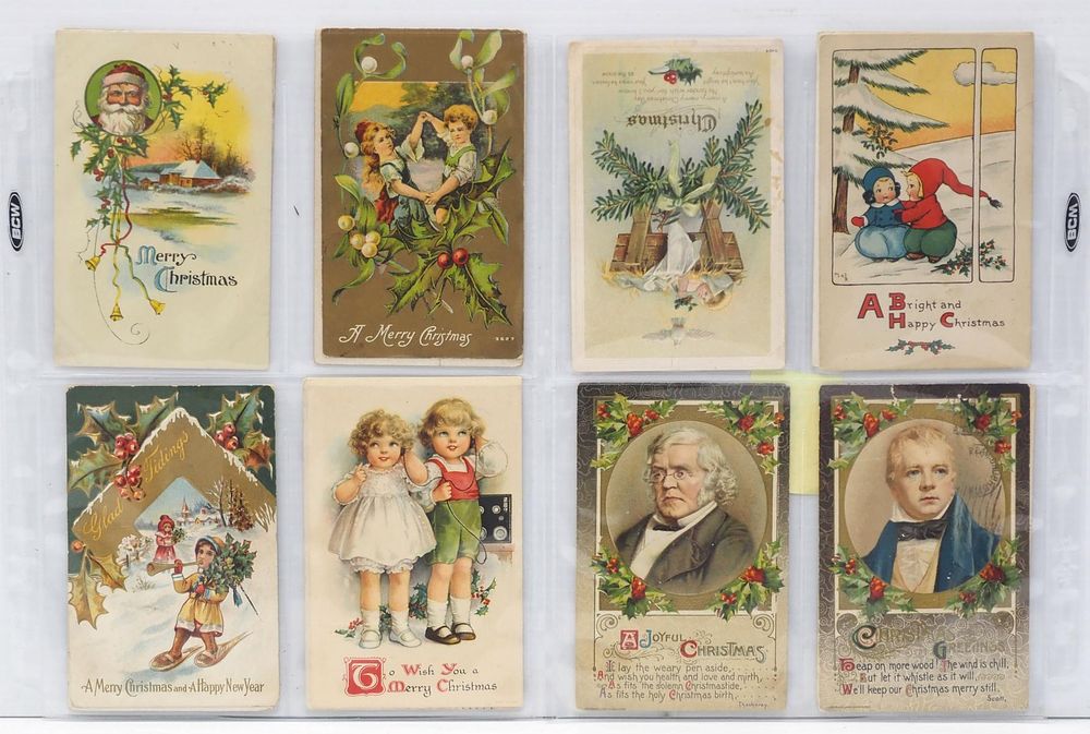 Lot 1386: (16) Early Christmas postcards