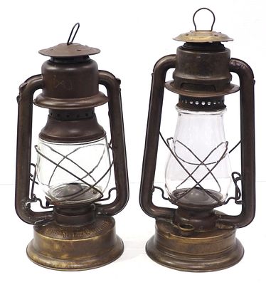 (2) Gas lanterns: Norleigh Diamond / OVB No.2 - Good