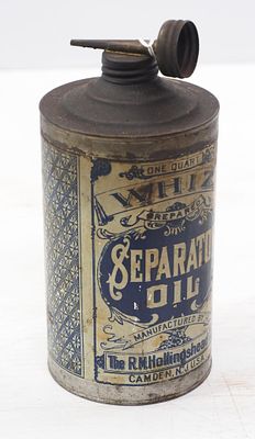 1-quart Whiz Separator Oil with great paper label - Good