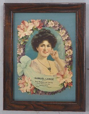 Defiance Plows paper advertisement. 8.5"x11.5" die-cut Defiance Plows paper advertisement for 