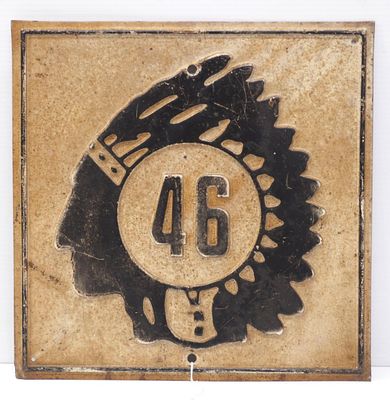North Dakota Hwy 46 road sign. 15"x15" heavy metal North Dakota Hwy 46 road sign - Good, solid