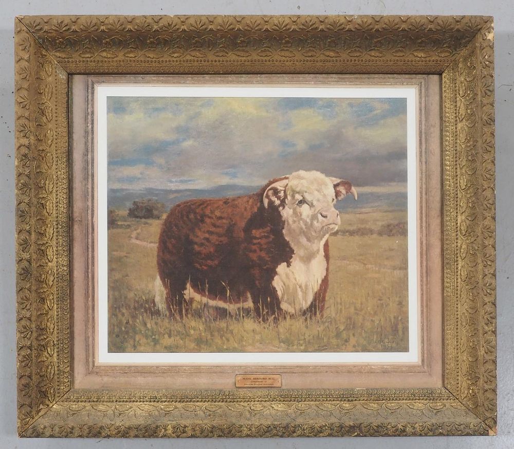 Lot 131: Hereford Bull print