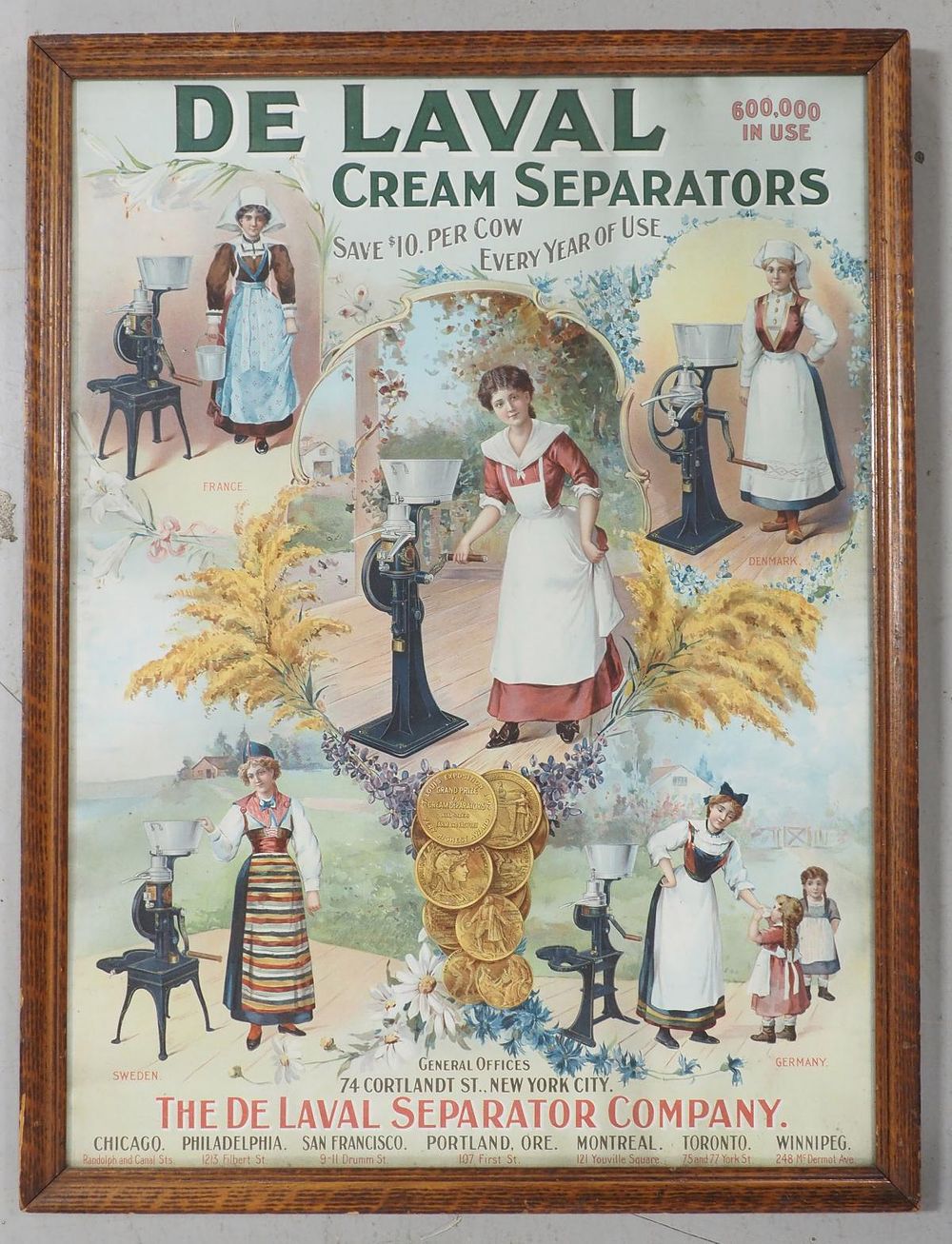 Lot 241: DeLaval Cream Separators advertisement