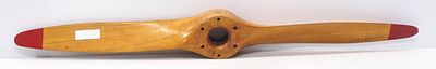 U.S. Propellers Inc. wooden propeller with red tips, 44"L