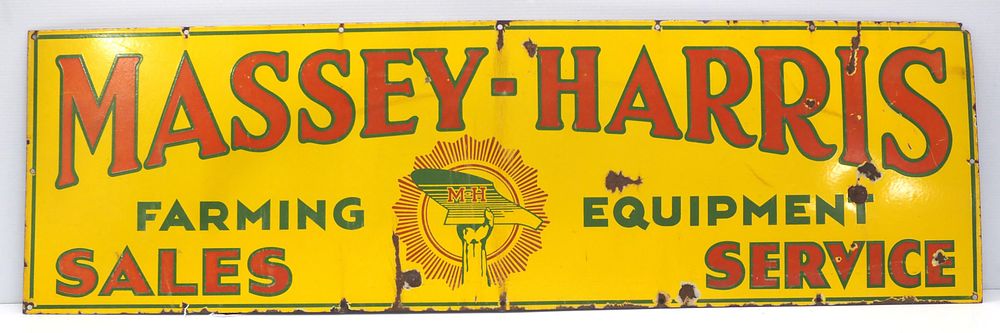 Lot 264: Massey-Harris Sales & Service sign