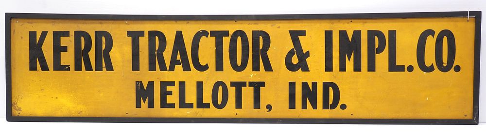 Lot 297: Kerr Tractor & Impl Co. sign