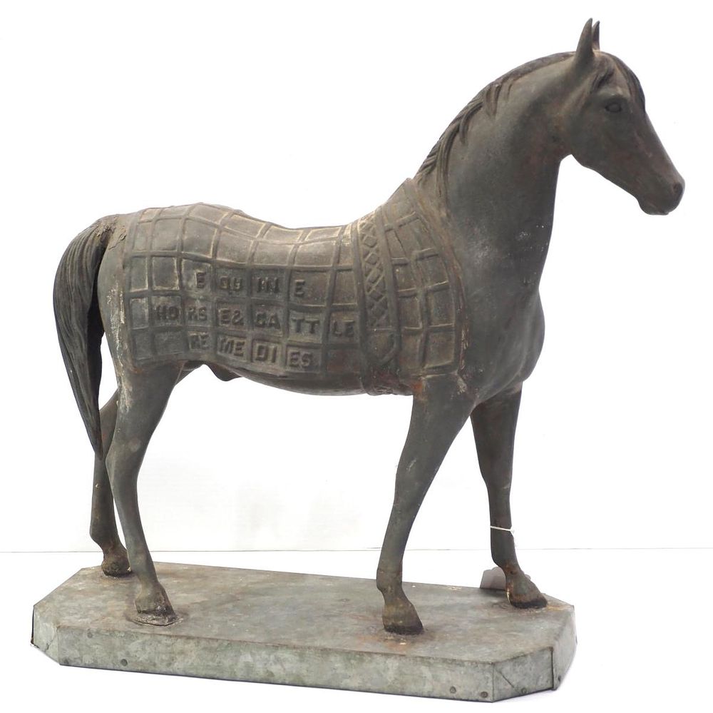 Lot 303: Equine Horse & Cattle Remedies display horse