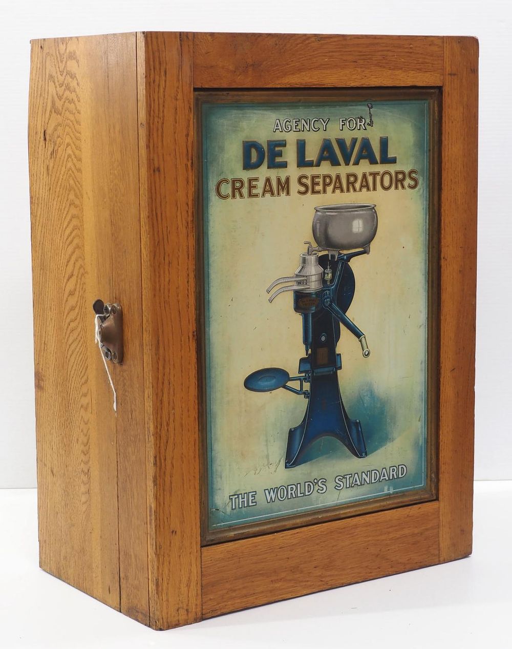 Lot 305: DeLaval Cream Separators parts cabinet