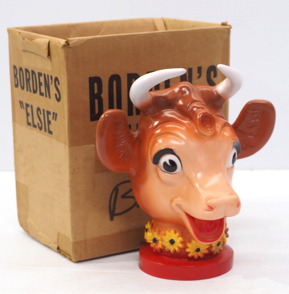 Lot 385: Borden's Elsie the Cow bank made of rubber?