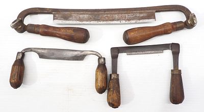 (2) Small draw knives / folding draw knife by Ohio Tool