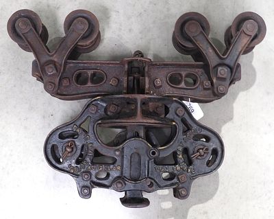 Milwaukee Hay Tool Co. steel track sling carrier