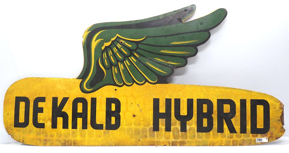 Lot 780: DeKalb Hybrid flying ear of corn sign