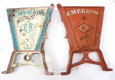 Pair of cast iron Emerson planter box ends