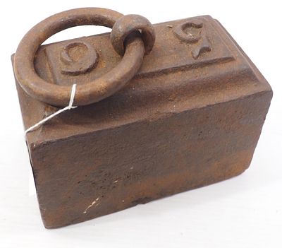 56 lb. cast iron horse tie * * Not eligible for in-house shipping, white glove options may be 