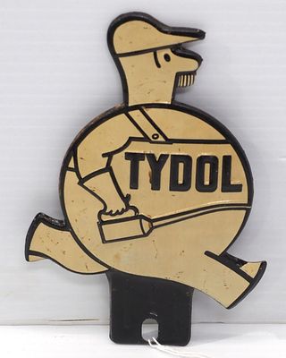 Tydol tin license plate topper