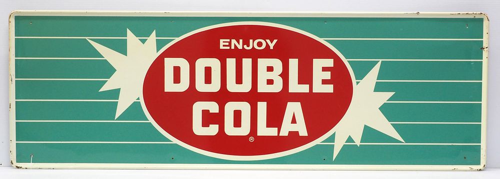 Lot 1251: Enjoy Double Cola sign