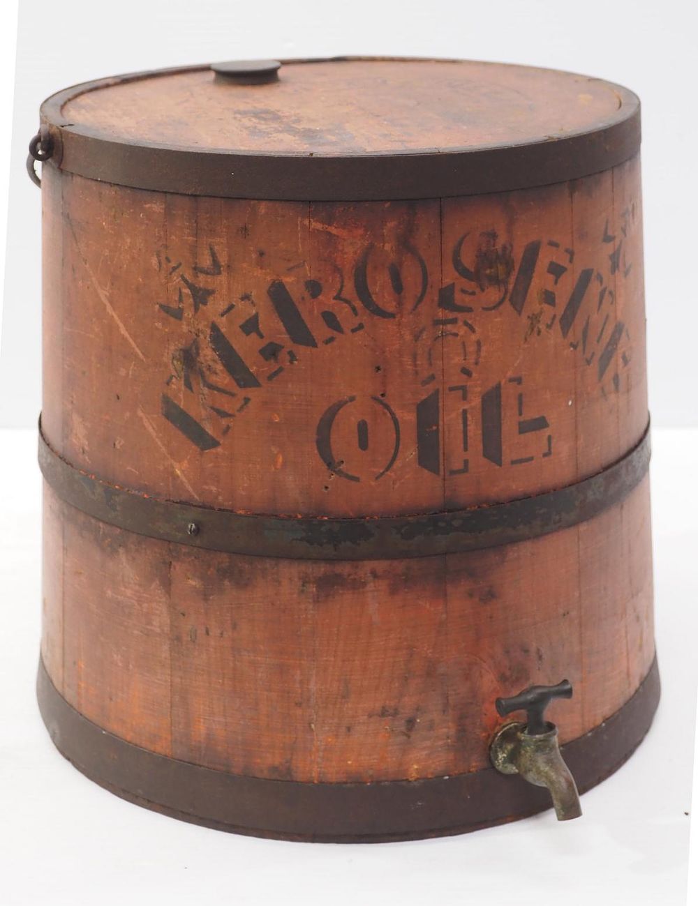 Lot 1440: Wooden Kerosene Oil bucket