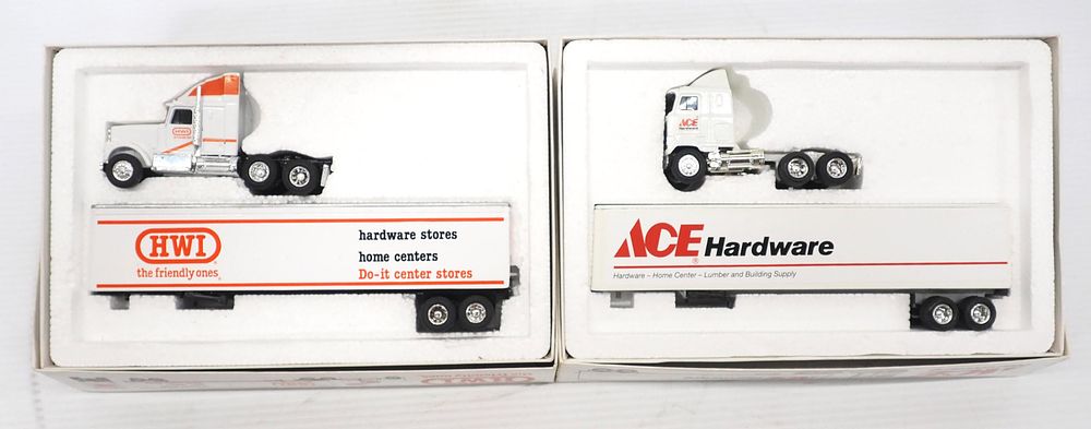 Lot 98: (2) advertising semi trucks with trailer