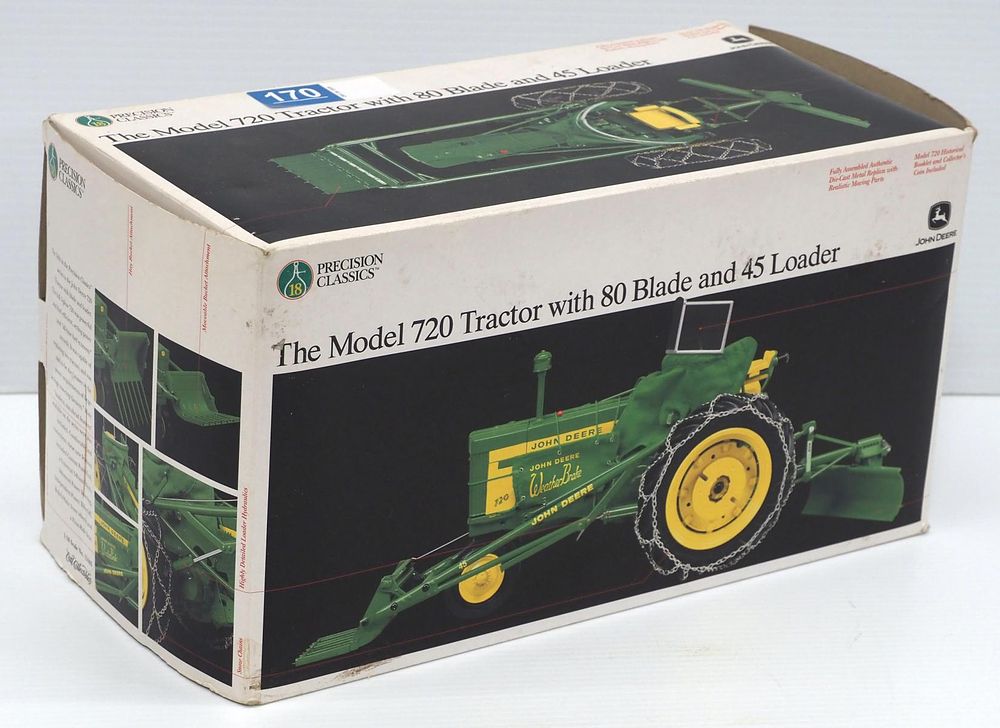 Lot 170: Ertl John Deere 720 with 80 blade & 45 loade