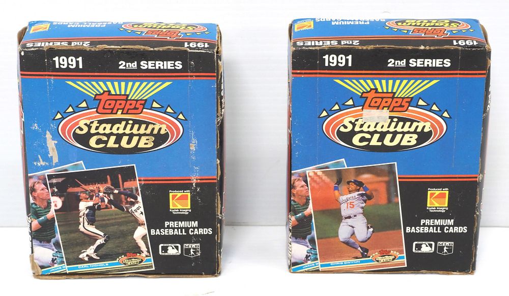 Lot 249: (72) 12-packs of unopened 1991 Topps Baseball Cards