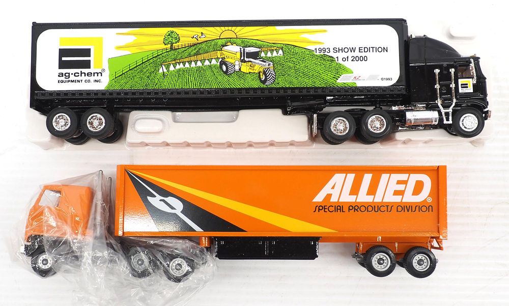 Lot 270: (2) advertising semi trucks with trailer
