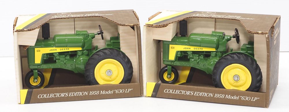 Lot 337: (2) Ertl John Deere 1958 Model 630 LP