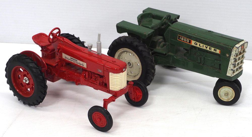 Lot 357: Ertl Farmall 350 and Oliver 1800