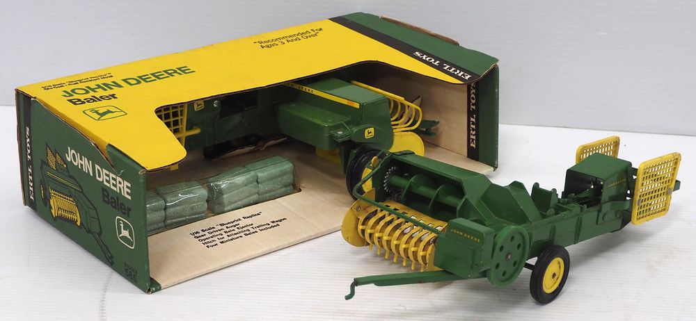 Lot 358: Ertl John Deere baler and other John Deere baler