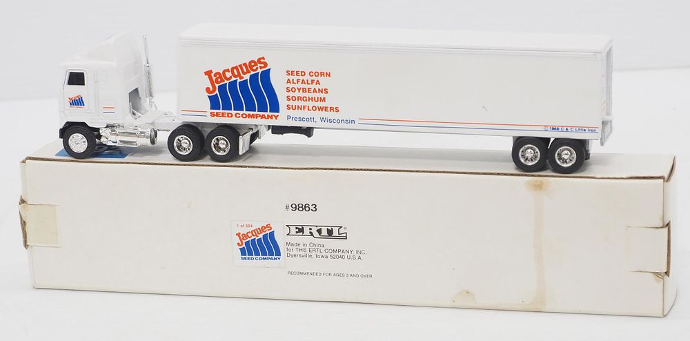 Lot 392: Ertl Mack semi truck and trailer