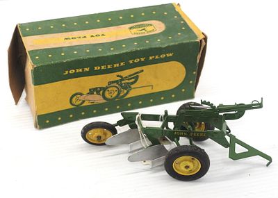 Eska John Deere 2-bottom plow. 1/16 scale Eska John Deere 2-bottom plow - with box, wheels are 