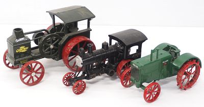 (3) tractors. (3) 1/16 scale tractors: Rumely Oil Pull, Oliver 90, and Avery Steam Engine
