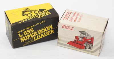 L-555 skid loader & Gehl 4610 skid loader. 1/25 scale L-555 skid loader and 1/25 scale Gehl 4610 