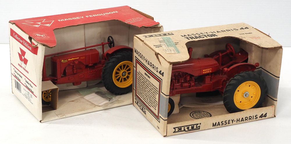 Lot 335: (2) Massey tractors: 44 / Challenger