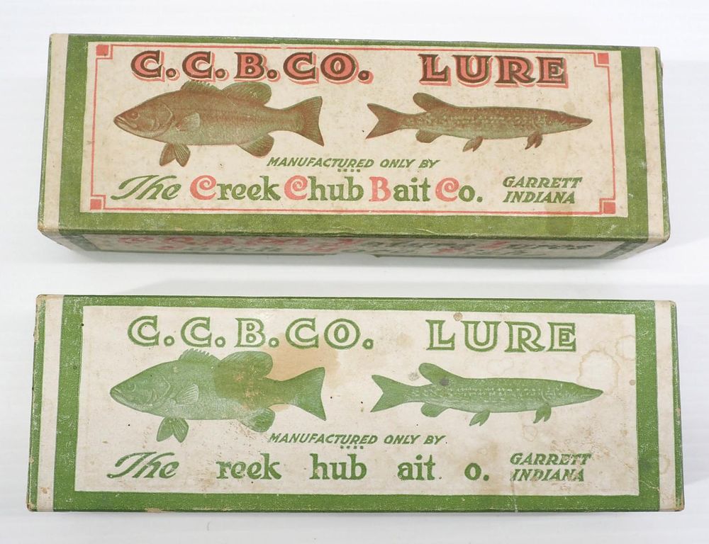 Lot 460: (2) Creek Chub lure boxes