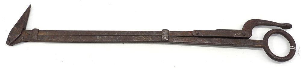 Lot 749: Cast iron hay spear