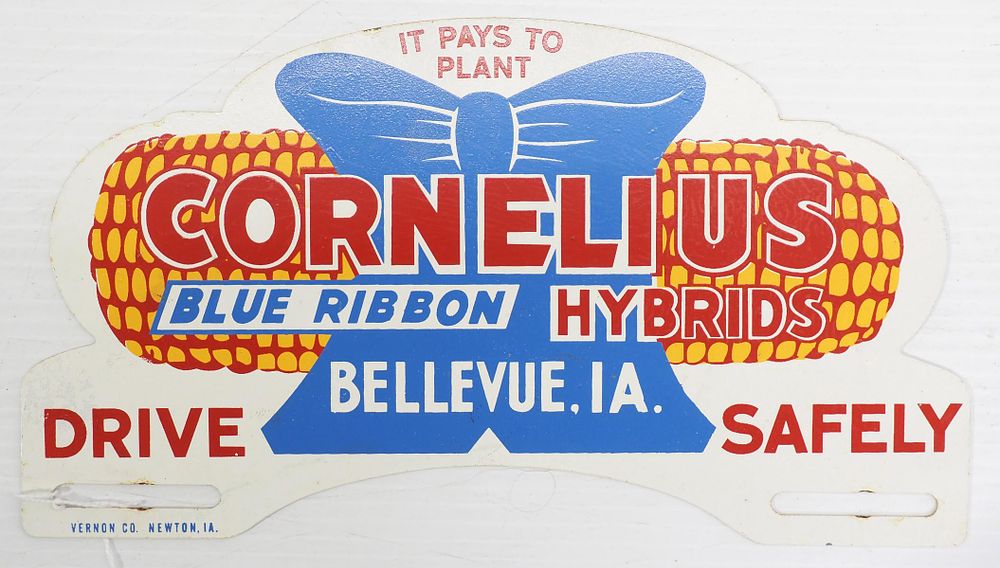 Lot 755: Cornelius Blue Ribbon Hybrids license plate topper